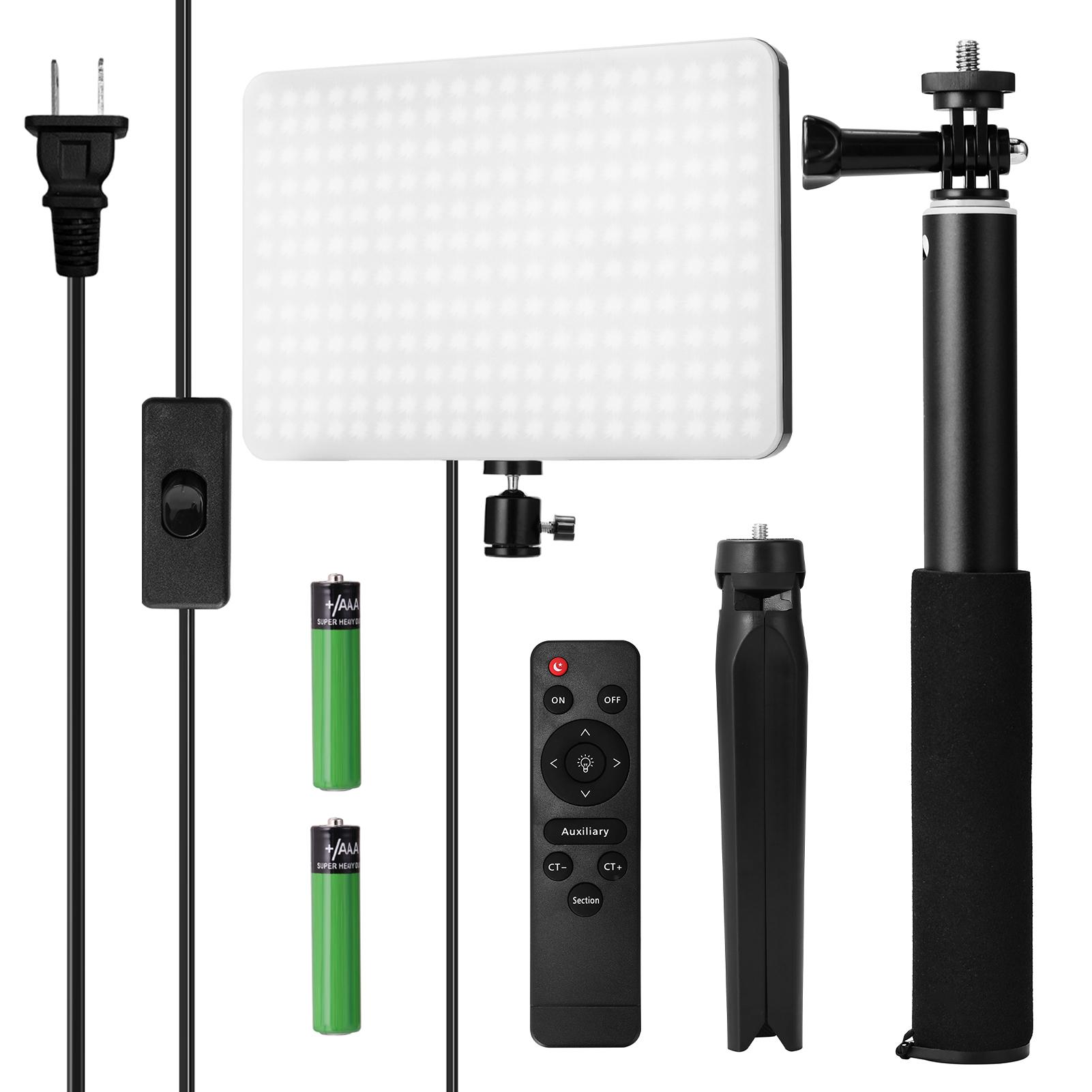 Bảng điều khiển ánh sáng Có thể thay đổi độ sáng dải rộng LED với chân máy chụp ảnh