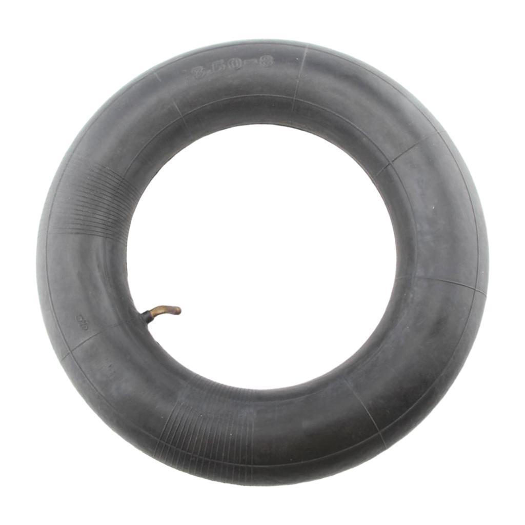 2pcs 3.50"X8" 3.50-8 3.5-8 3.50/8 BLACK RUBBER TYRE INNER TUBE BENT VALVE STEM