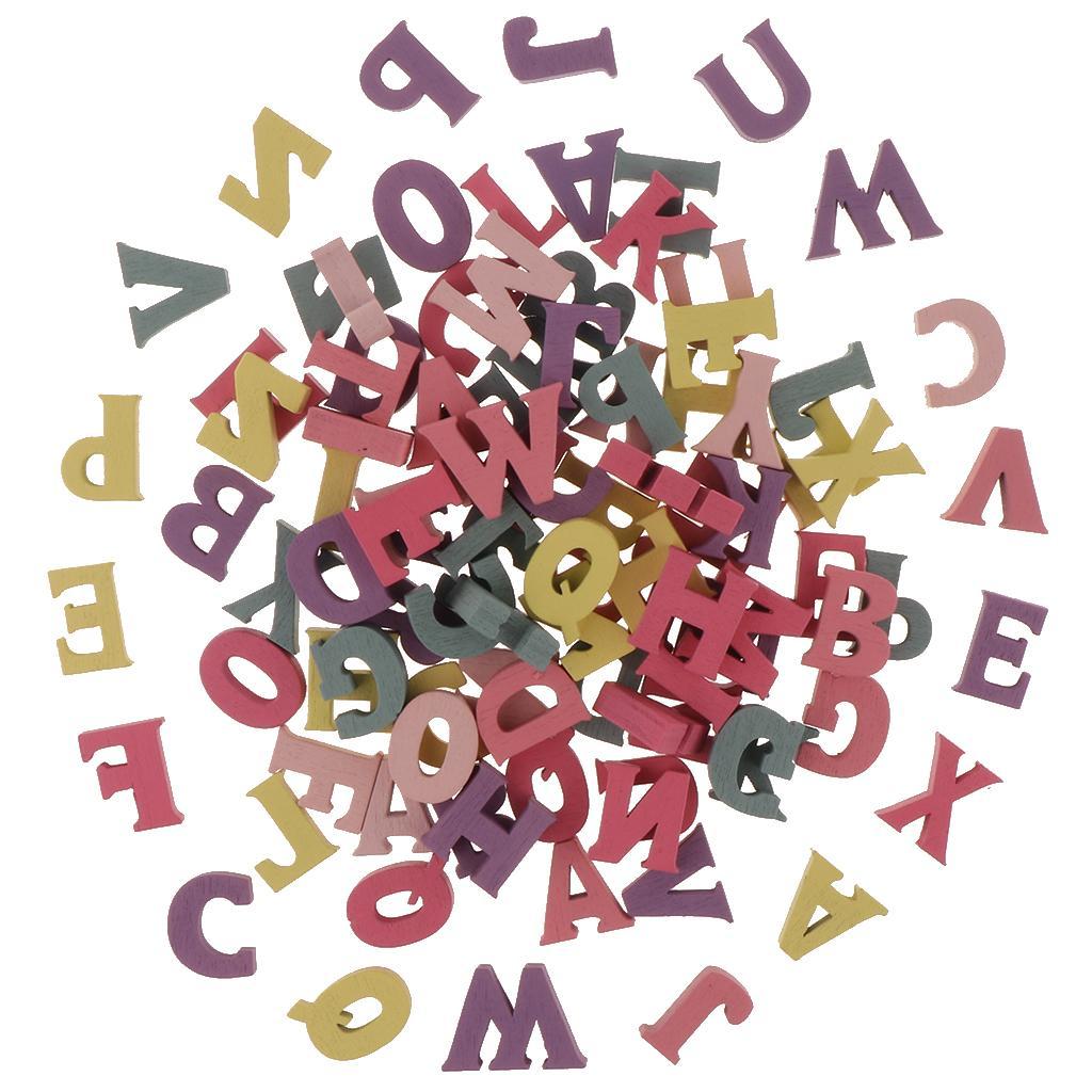 3-6pack 100pcs Wooden Alphabet Letters for Preschool Kids Toddler Educational