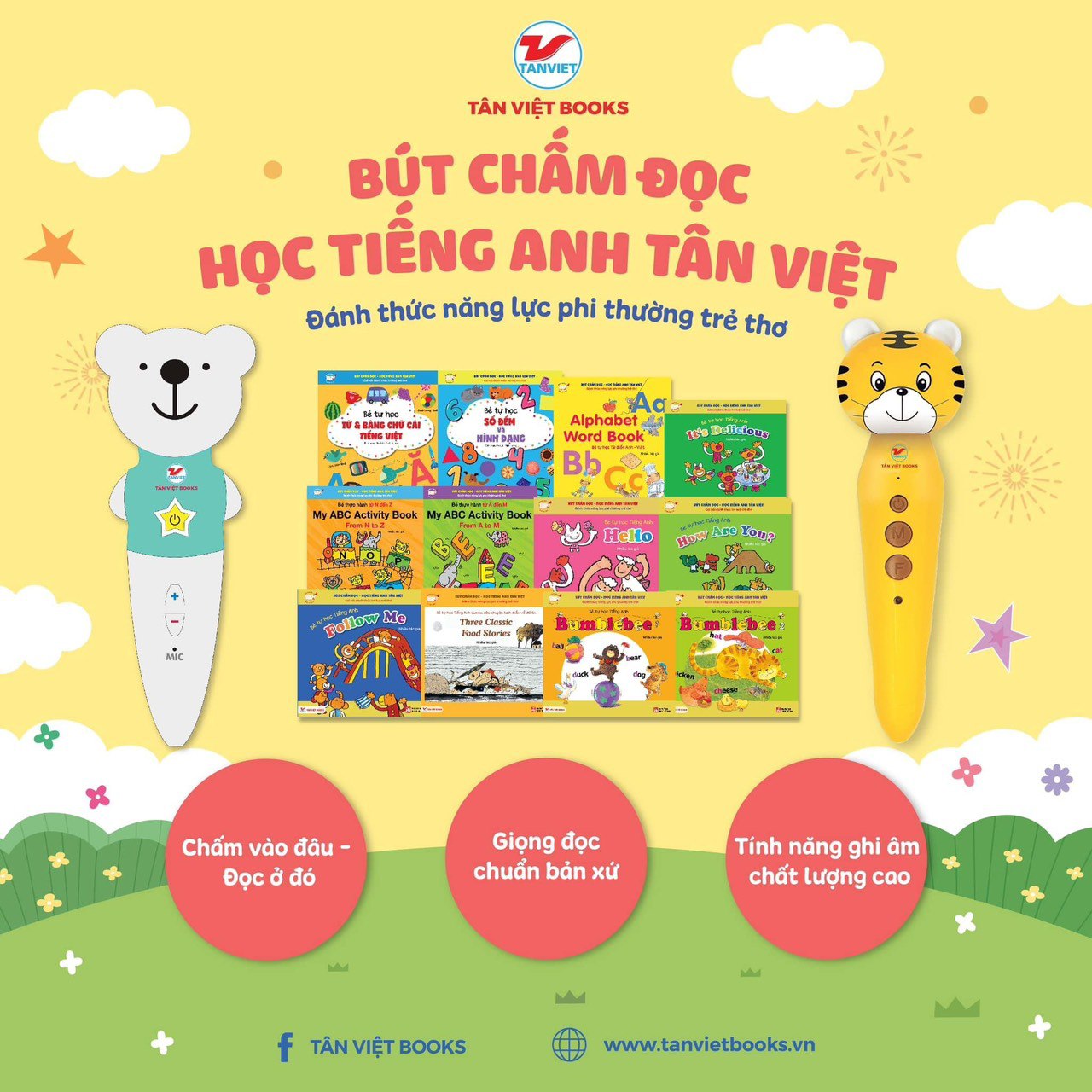 BÚT CHẤM ĐỌC - HỌC TIẾNG ANH TÂN VIỆT