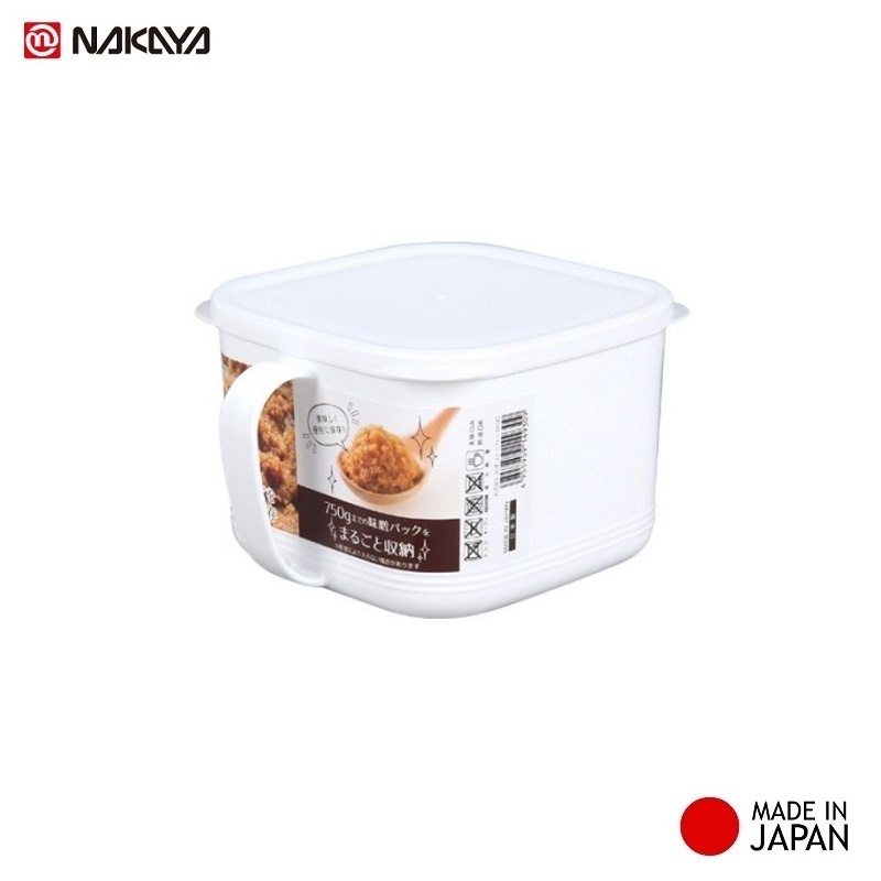 Hộp thực phẩm có tay cầm Nakaya, nắp đậy kín giúp cất giữ và bảo quản thực phẩm một cách an toàn &amp; tiện lợi - nội địa Nhật Bản