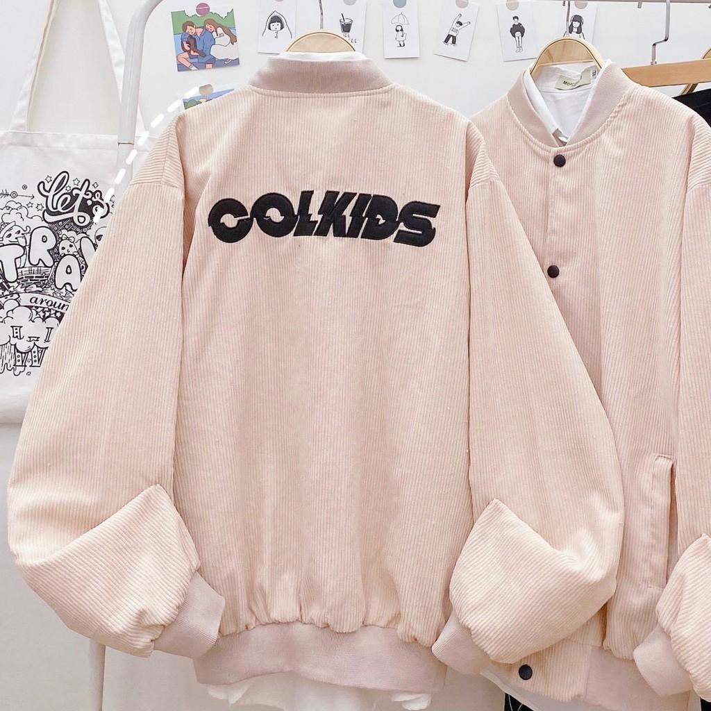 ÁO BOMBER chữ COLKIDS hình thật