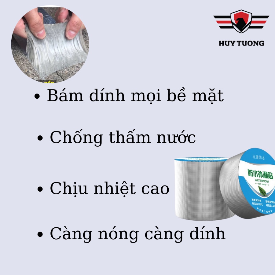 COMBO 4 băng keo bê tông thế hệ mới siêu dính - tiện dụng -  cao cấp