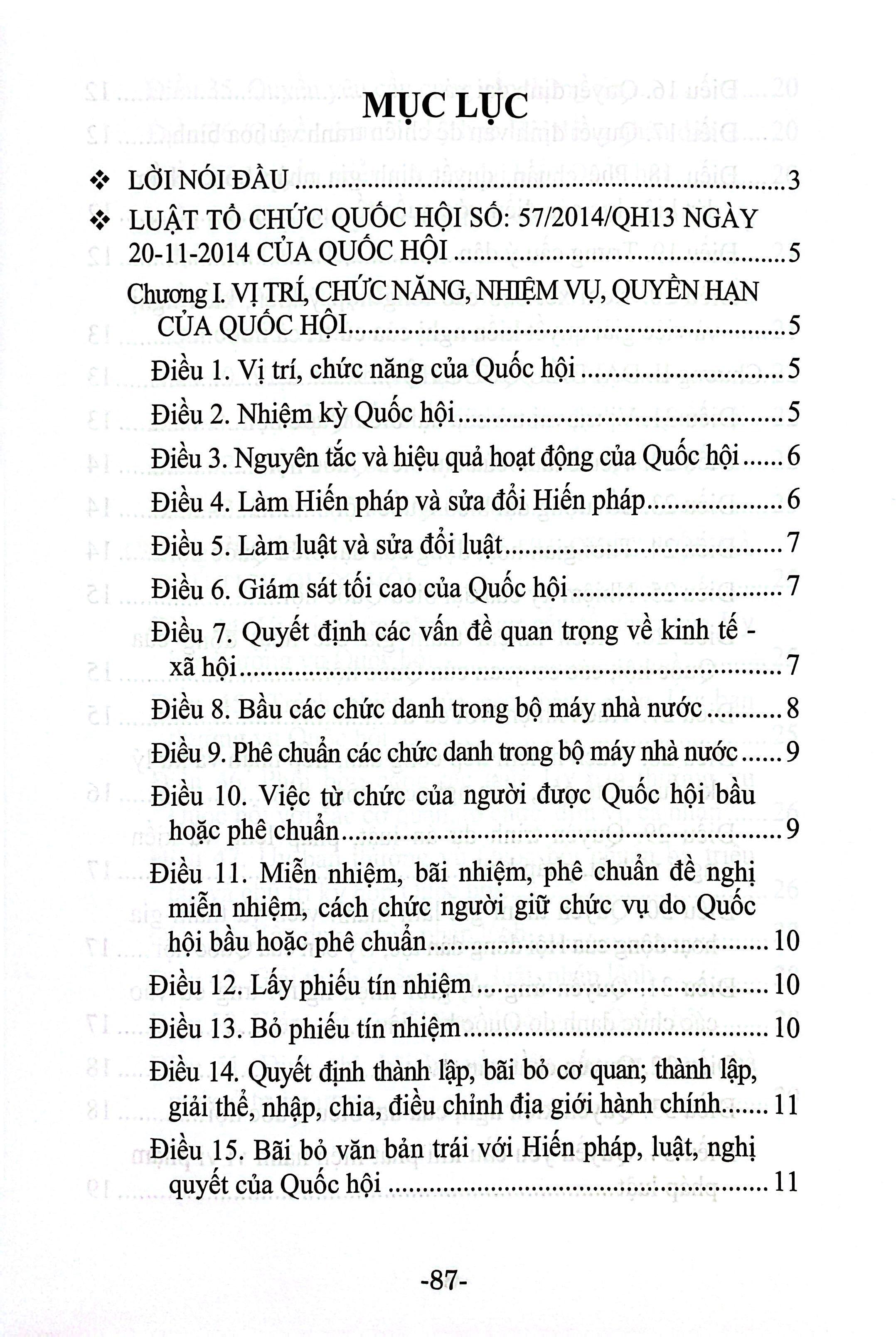 Sách - Luật Tổ Chức Quốc Hội (Hiện Hành) (Sửa Đổi, Bổ Sung Năm 2020 Và 2025)