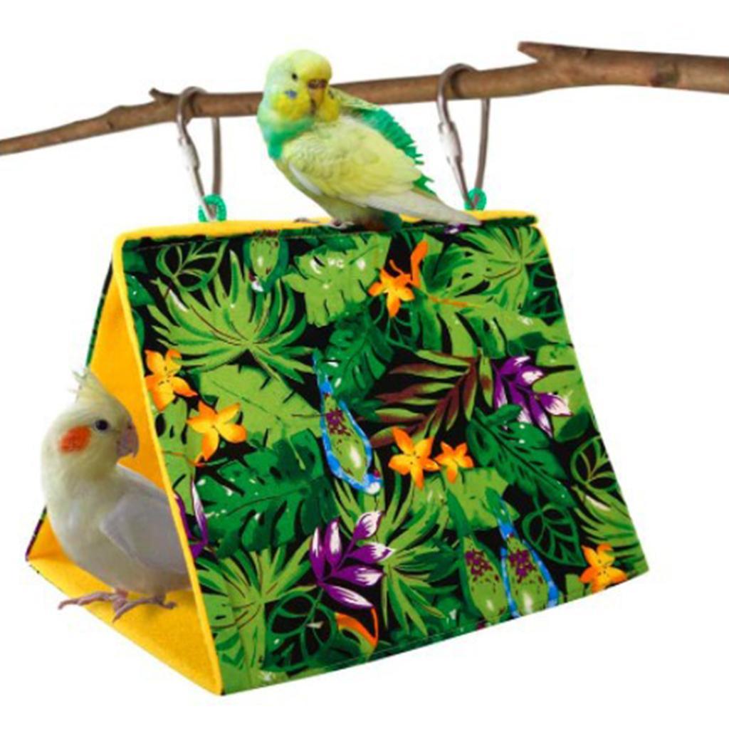 Bird Parrot Parakeet Budgie Hammock Cage Hut Tent Pet Bed Hanging Cave Toy