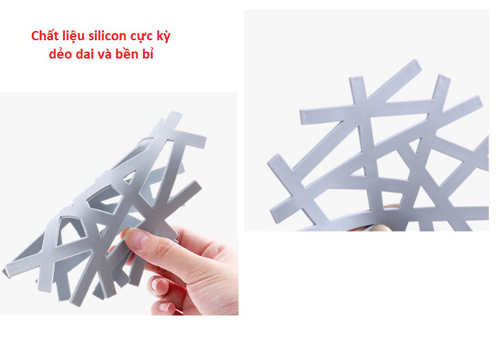 Combo 5 Tấm lót nồi, miếng lót nồi cơm hình tuyết xinh xắn GD180-LNTuyetLL-5