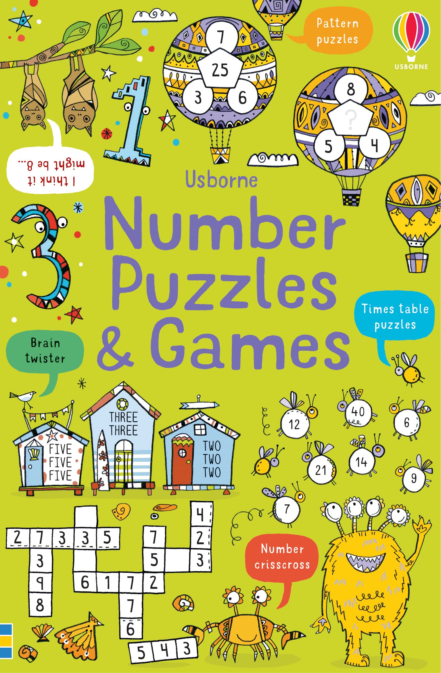 Sách tương tác thiếu nhi tiếng Anh: Number Puzzles & Games
