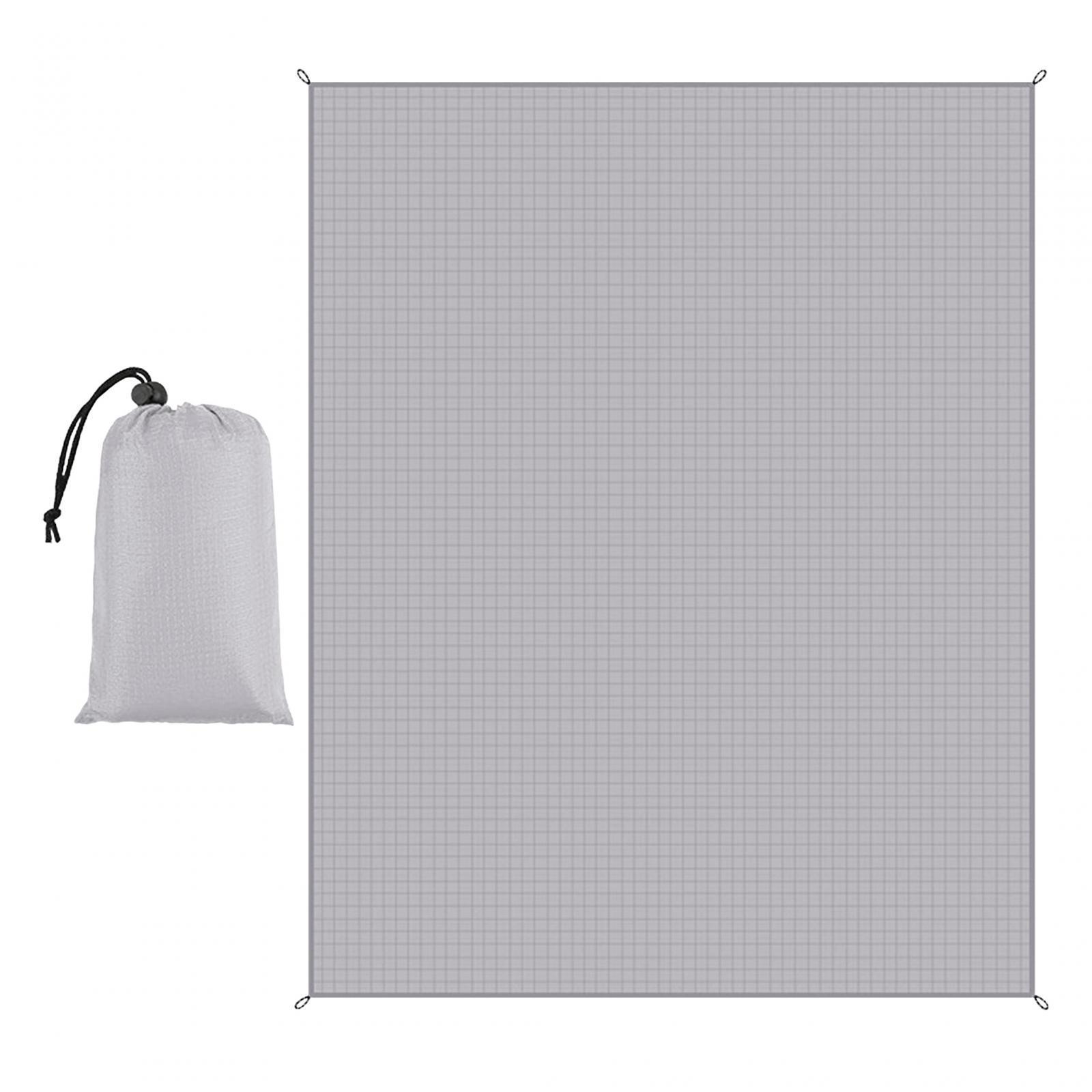 Waterproof Camping Blanket with Drawstring Pocket Compact Quick Drying Picnic Blanket Beach Mat for Music Festival Travel