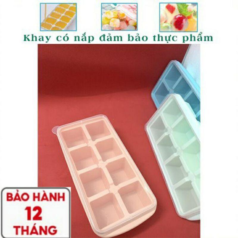 Khay đá có nắp 8 viên nhựa Việt Nhật