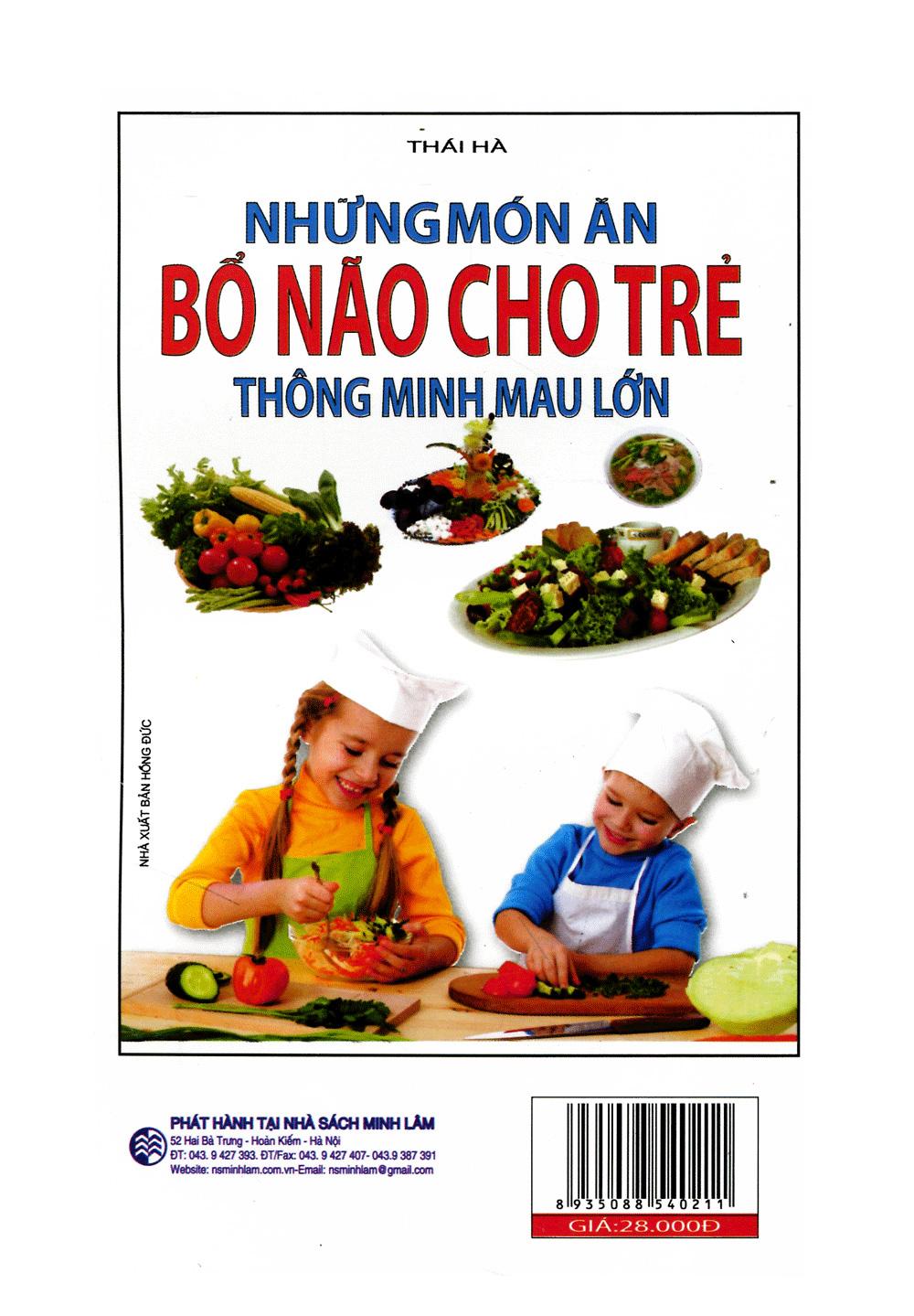 Những Món Ăn Bổ Não Cho Trẻ Thông Minh Mau Lớn