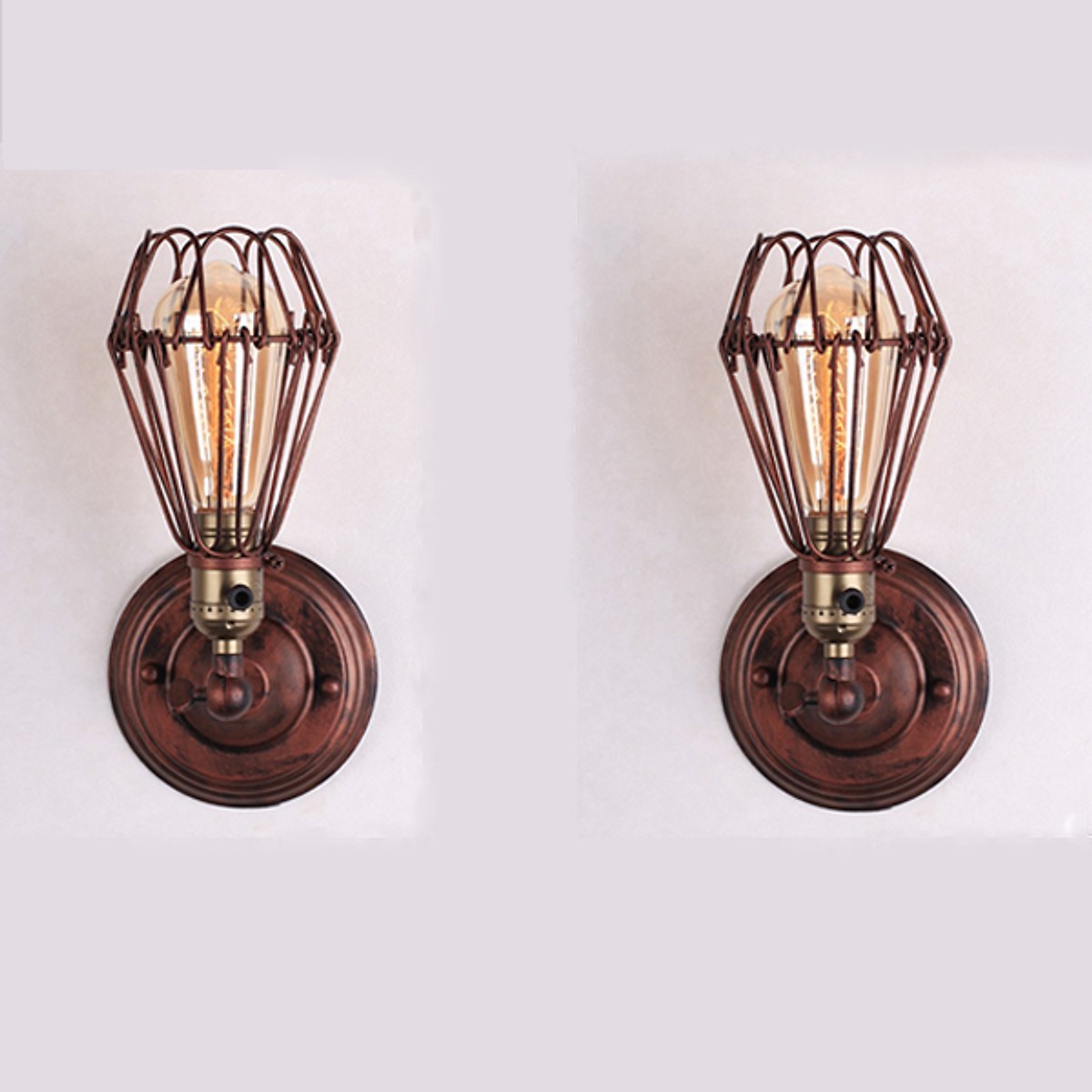 Combo 2 đèn tường rọ hoa cụp xòe TTL001Y Goldseee