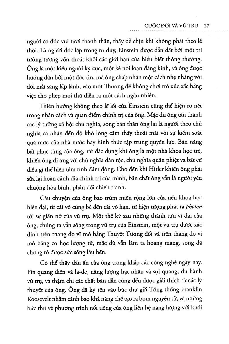 Einstein Cuộc Đời Và Vũ Trụ (Tái Bản 2022)
