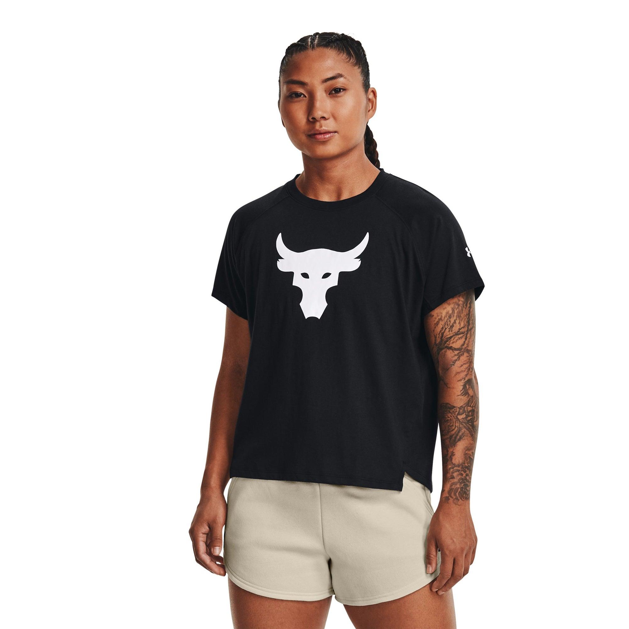 Áo thun tay ngắn thể thao nữ Under Armour Project Rock Bull - 1369962-001