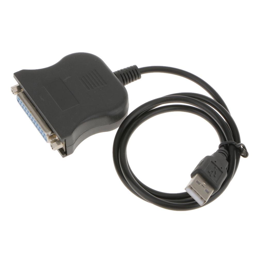 1Piece USB Parallel Printer Cable DB 25 LPT Connector adapter Wire
