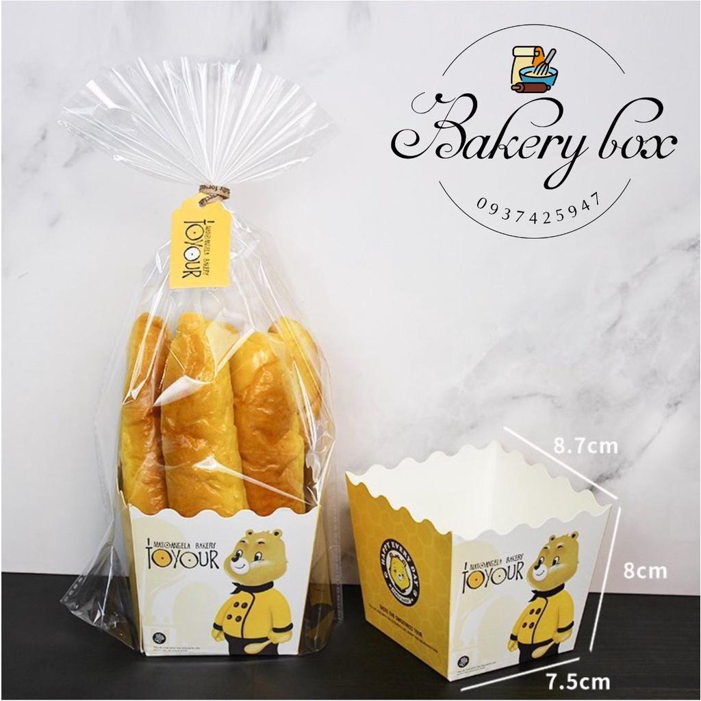 100 Túi Đế Giấy Đựng Bánh Quy - Cookie Kèm Kẽm Buộc