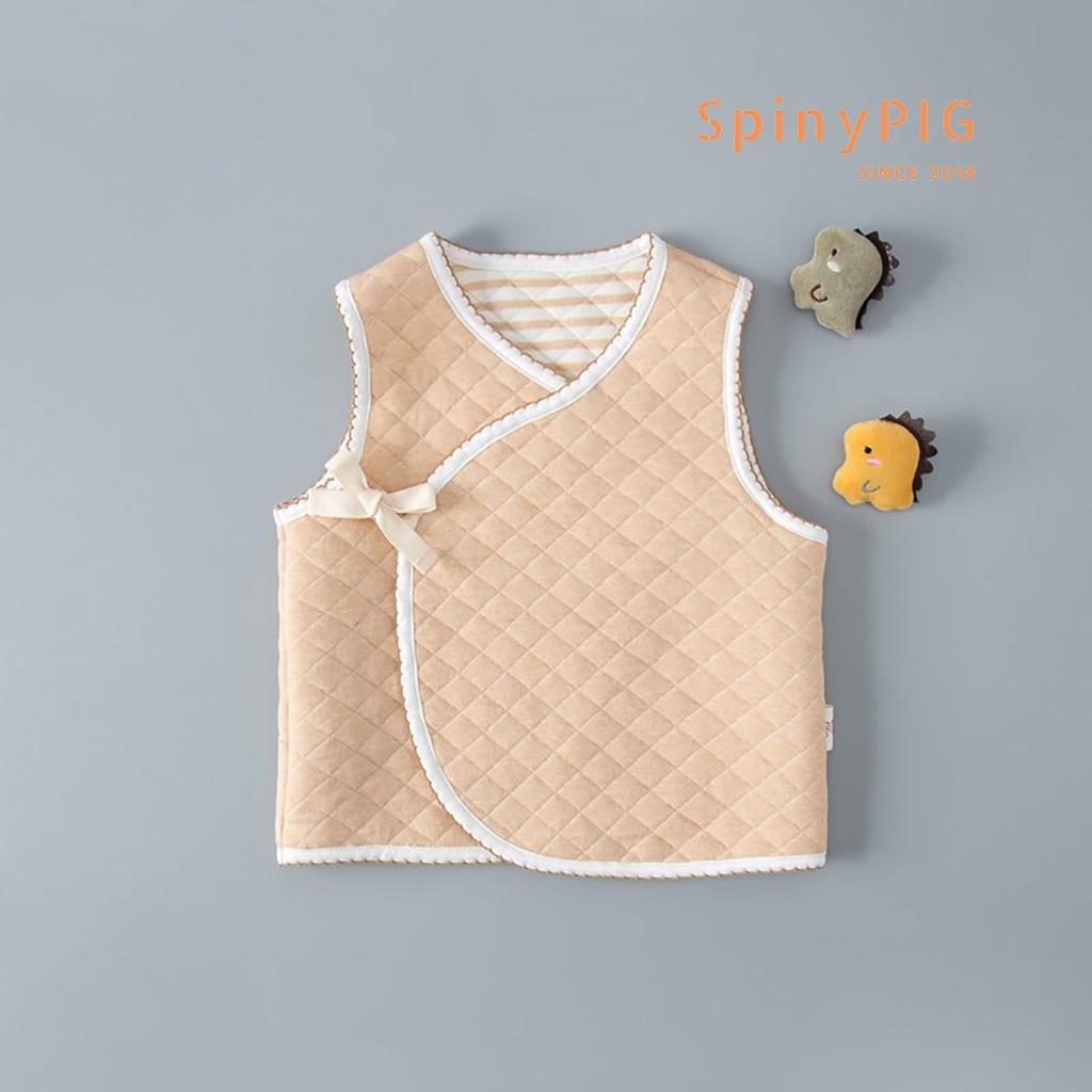 Áo gile cho bé 0-3 tuổi trần bông cotton không chất tẩy nhuộm mềm mại cho bé trai bé gái mùa đông