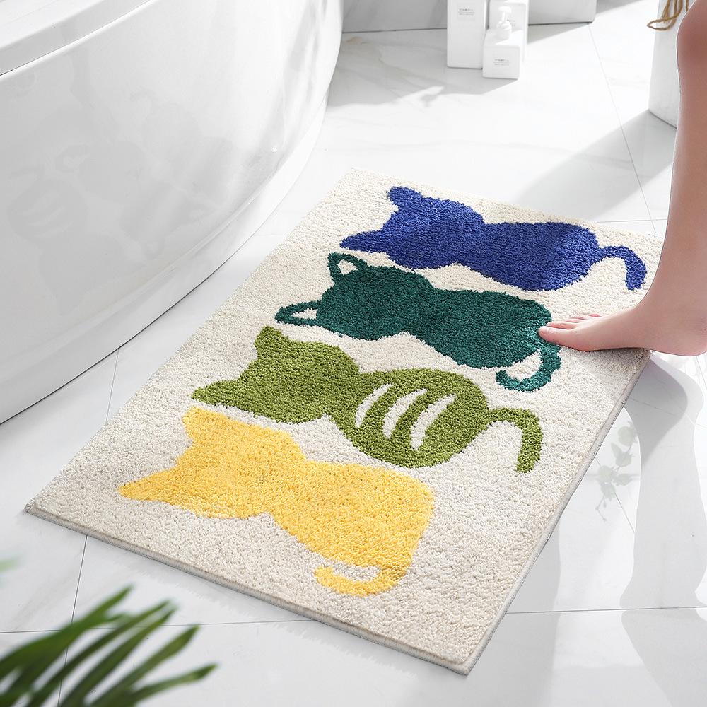 Bồn tắm thảm doormat nhà bếp phòng tắm thảm thảm tắm cho tấm thảm phòng tắm thảm trang trí nhà không trượt 40*60cm