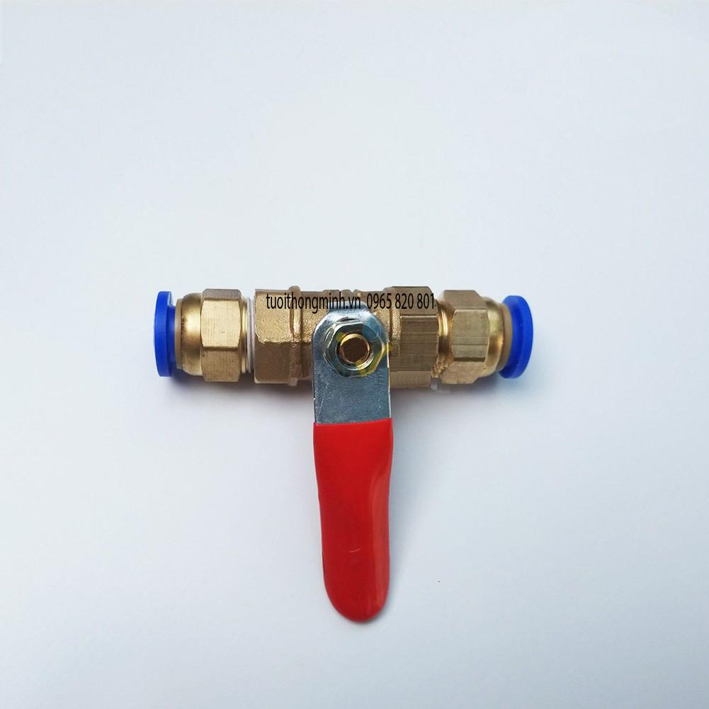 Khóa gạt ống phun sương 8,10,12mm, ống hơi.