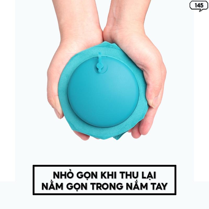 Gối Ngủ Lõm Bơm Hơi Có Túi Khí Tự Bơm Nhiều Màu Chất Liệu Nhung Cao su 145