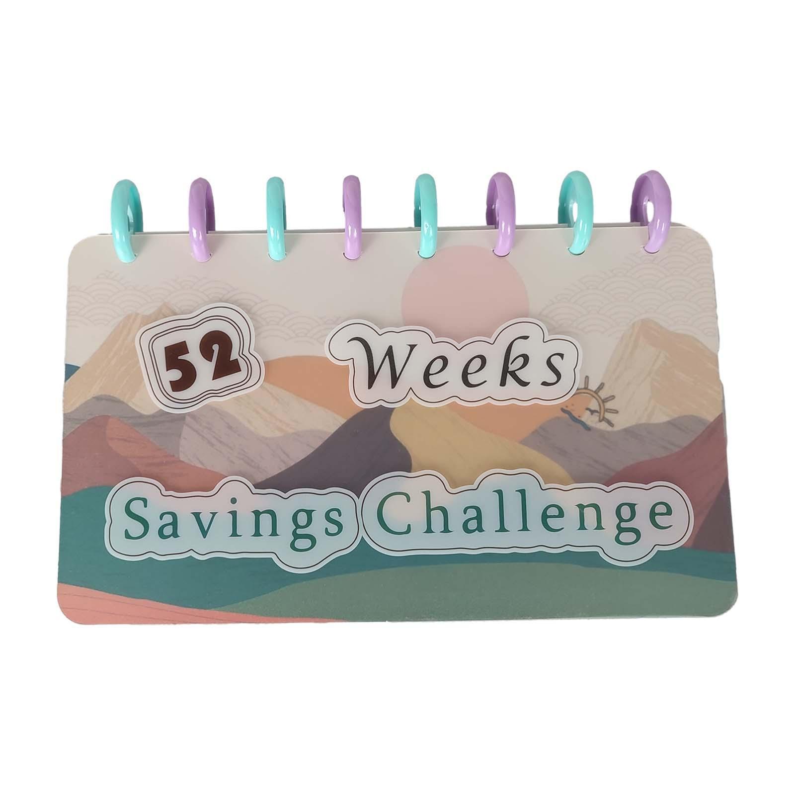 Money Saving Challenge Binder Money Organizer Envelopes Reusable Budget Binder for Saving Money