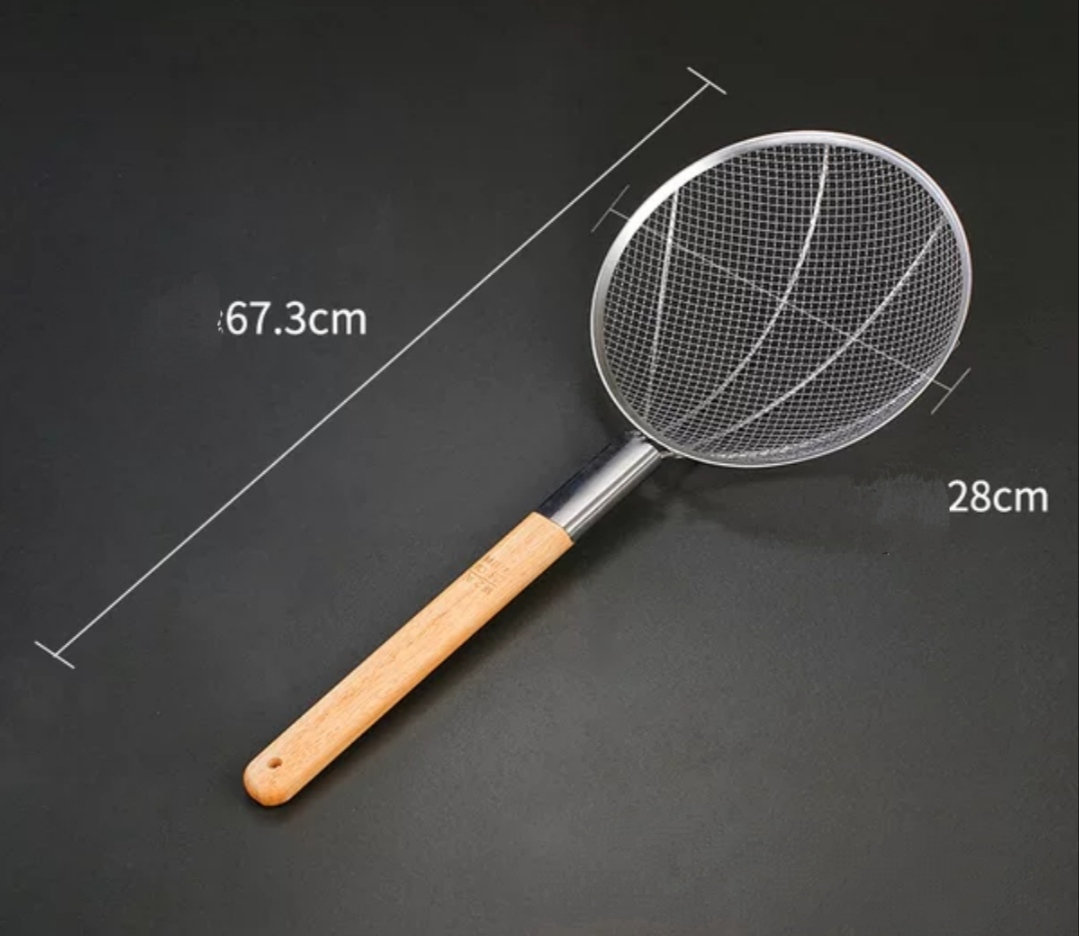 Dụng Cụ Chao Vơt inox Cán Gỗ Dùng Cho Nhà Bếp Nhà Hàng