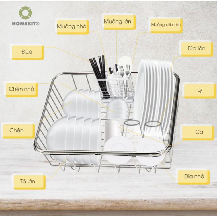 Máy rửa chén bát để bàn HOMEKIT DW-202 nhỏ gọn tích hợp rửa trái cây rau củ khử trùng UV - lắp đặt tận nhà