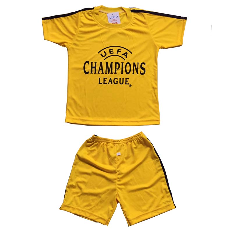 quần áo thể thao cho trẻ em - màu vàng