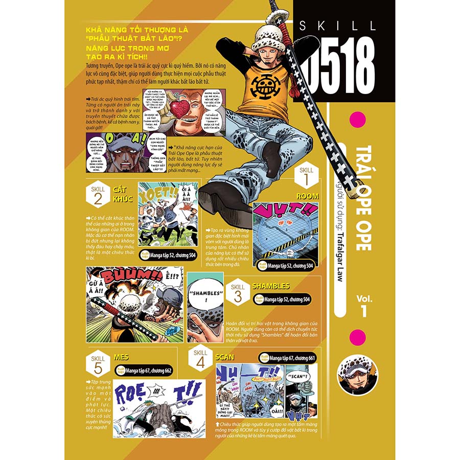 One Piece Magazine Tập 4 [Tặng Kèm Tờ Truy Nã Law &amp; Vivre Card Trái Ope Ope]