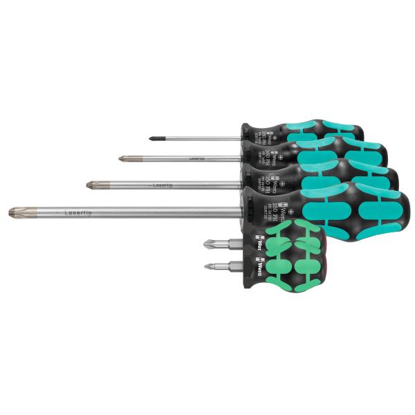 Bộ Tuốc-nơ-vít Phillips Wera Kraftform 668261 6 Gồm 6 Cây - Hàng Chính Hãng 100% từ Đức