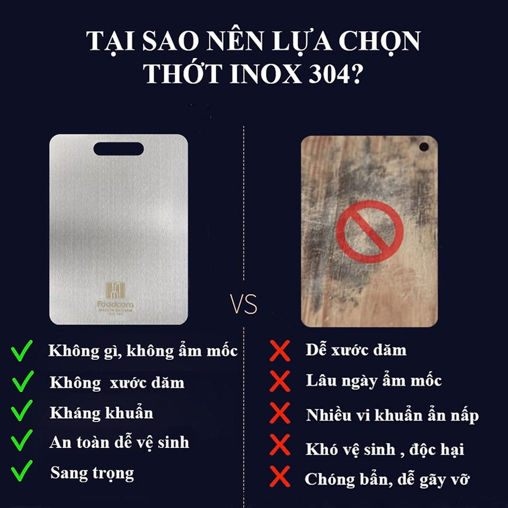 Sỉ 65k- Thớt Inox 304 cao cấp không mùn -không mốc- không bám mùi- rã đông nhanh chóng