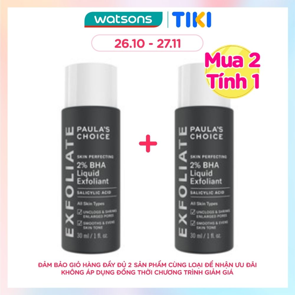 Dung Dịch Paula's Choice Loại Bỏ Tế Bào Chết Chứa 2% BHA Skin Perfecting Liquid Exfoliant 30ml