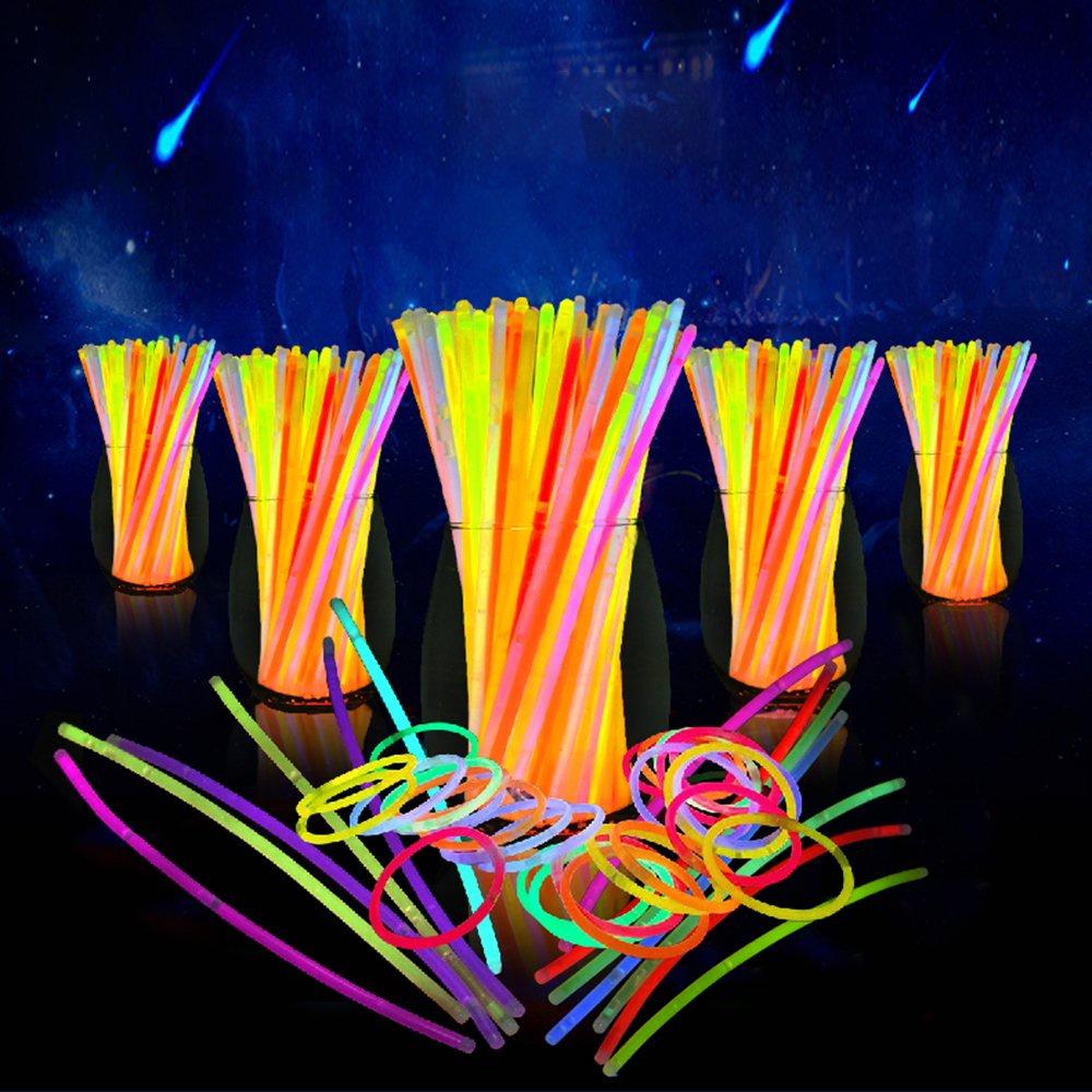 SET 100 Que phản quang lightstick phát sáng trong đêm tối, quẩy EDM, làm vòng đeo tay, nhảy hiphop, tiệc party, an toàn