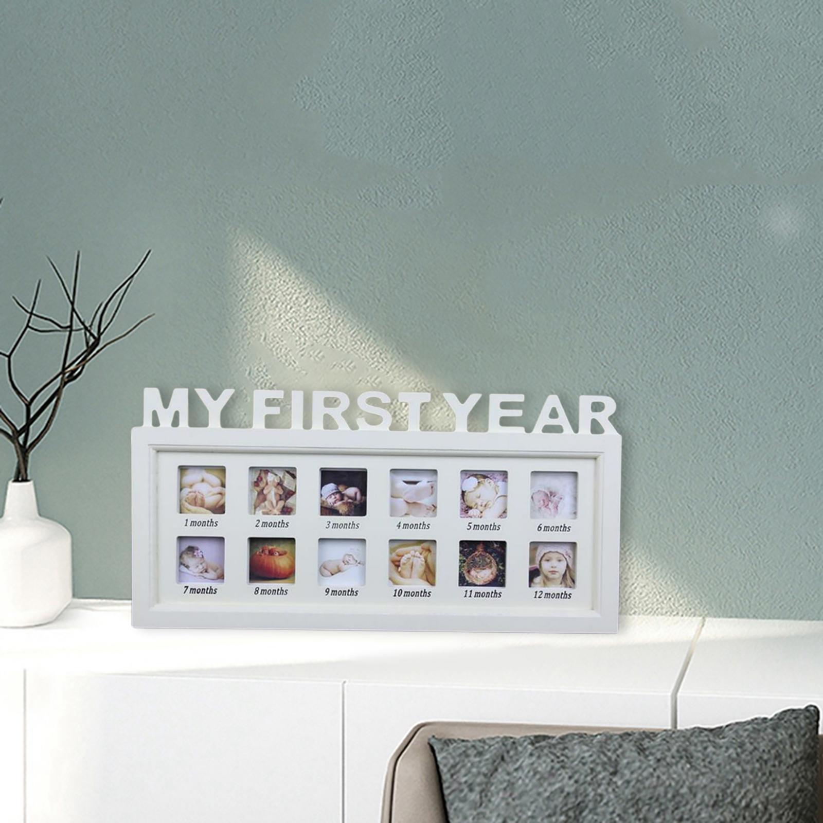 Baby's First Year Picture Photo Frame DIY Keepsake Newborn Baby Shower Gift