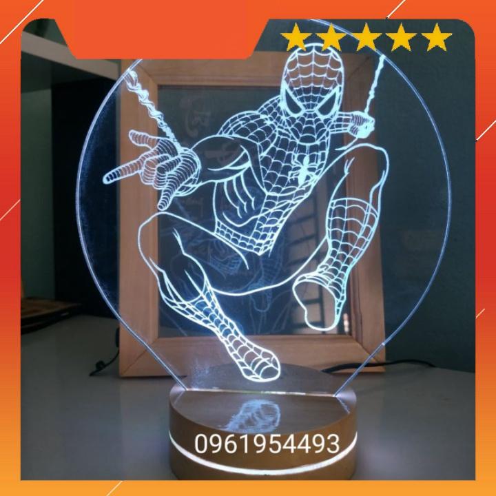 Người Nhện - Đèn Led 3D 16 Màu Kèm Điều Khiển Siêu Độc Đáo