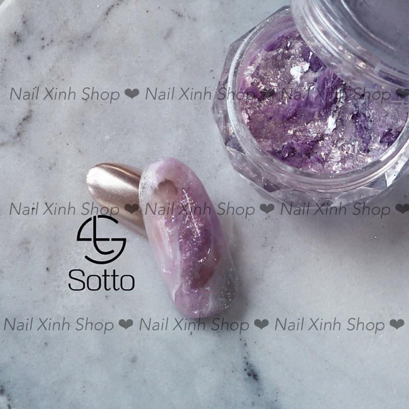 Xà cừ mỏng , kim tuyến trang trí nail đắp ẩn vân đá