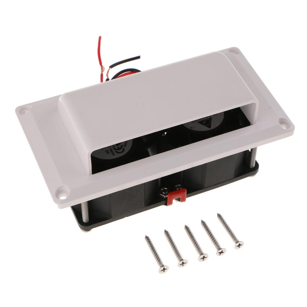 White Roof Exhaust Fan Vent Kit Camper Trailer RV  Part