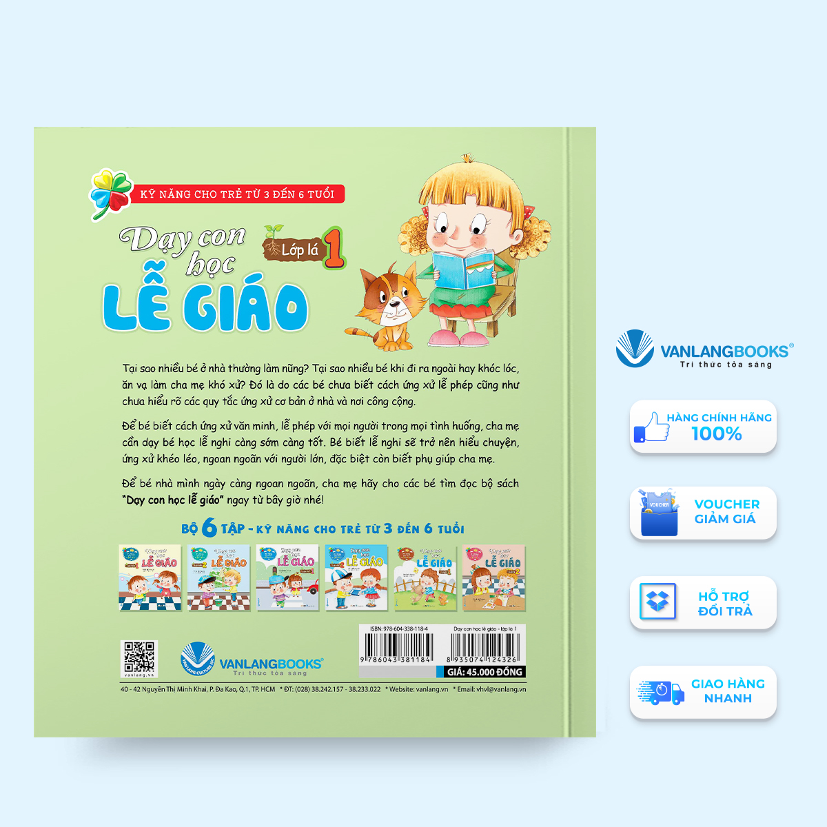 Sách Dạy Con Học Lễ Giáo – Lớp Lá 1 (Kỹ Năng Cho Trẻ Từ 3 Đến 6 Tuổi)