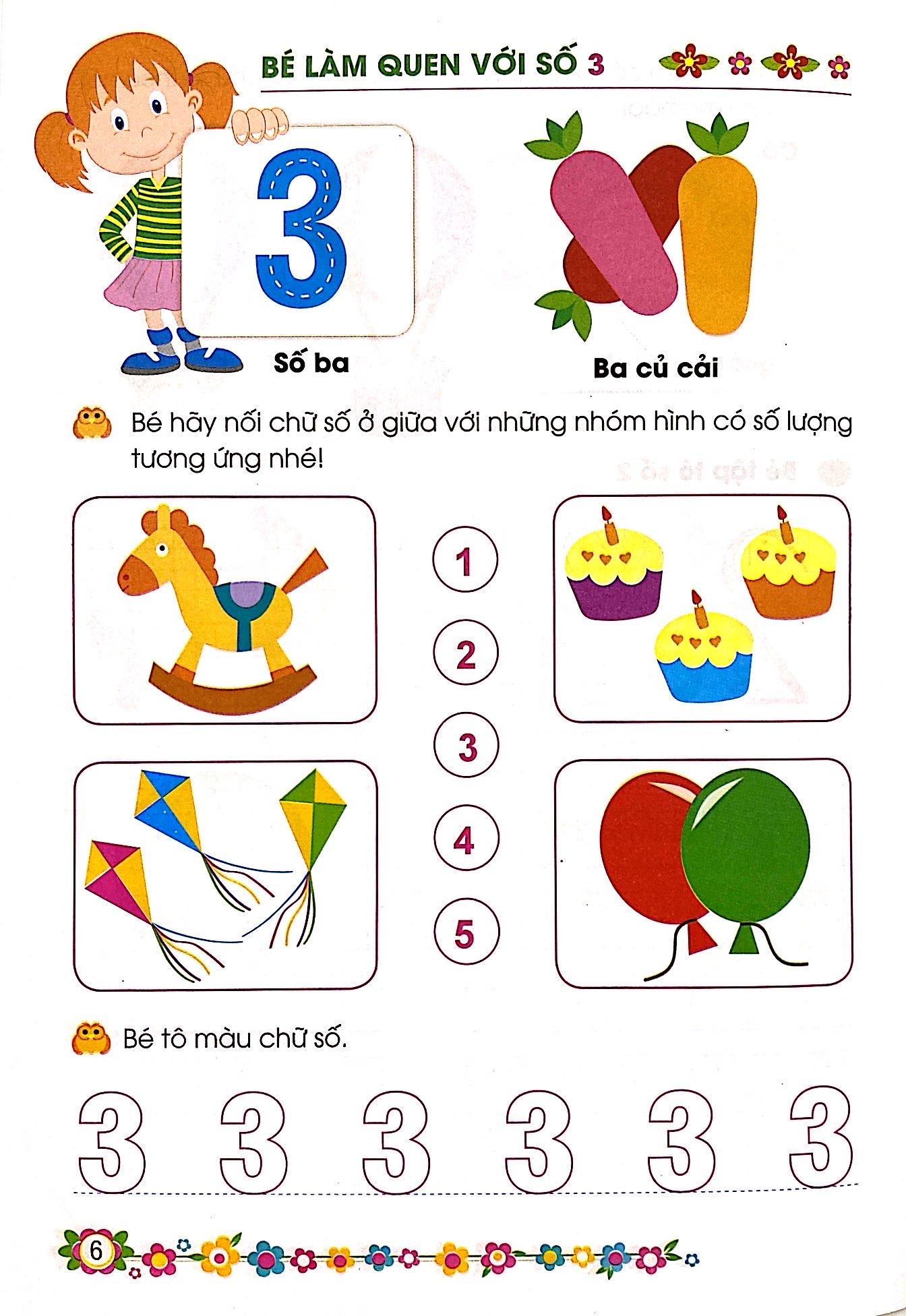 Giúp Bé Vững Bước Vào Lớp 1 - Bé Làm Quen Với Chữ Số (5-6 Tuổi) (Tái Bản 2024)