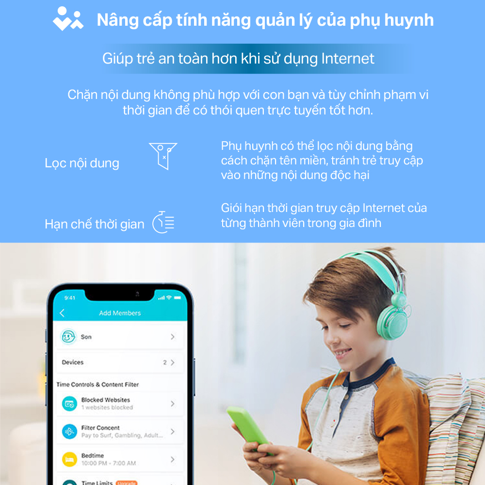 Bộ Phát Router Wifi TP-Link Archer AX23 Wifi 6 Chuẩn AX1800 - Hàng Chính Hãng