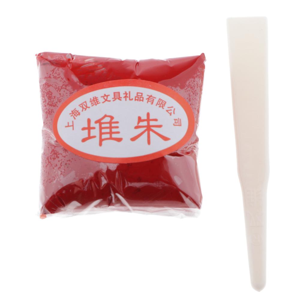 30G Màu Đỏ Dán Cho Dấu Mực Miếng Lót Tranh Thư Pháp Dụng Cụ