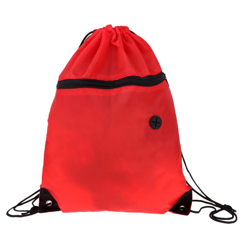 Drawstring Backpack Storage Bag Day Pack Sack for Gym Sport Travel Camping