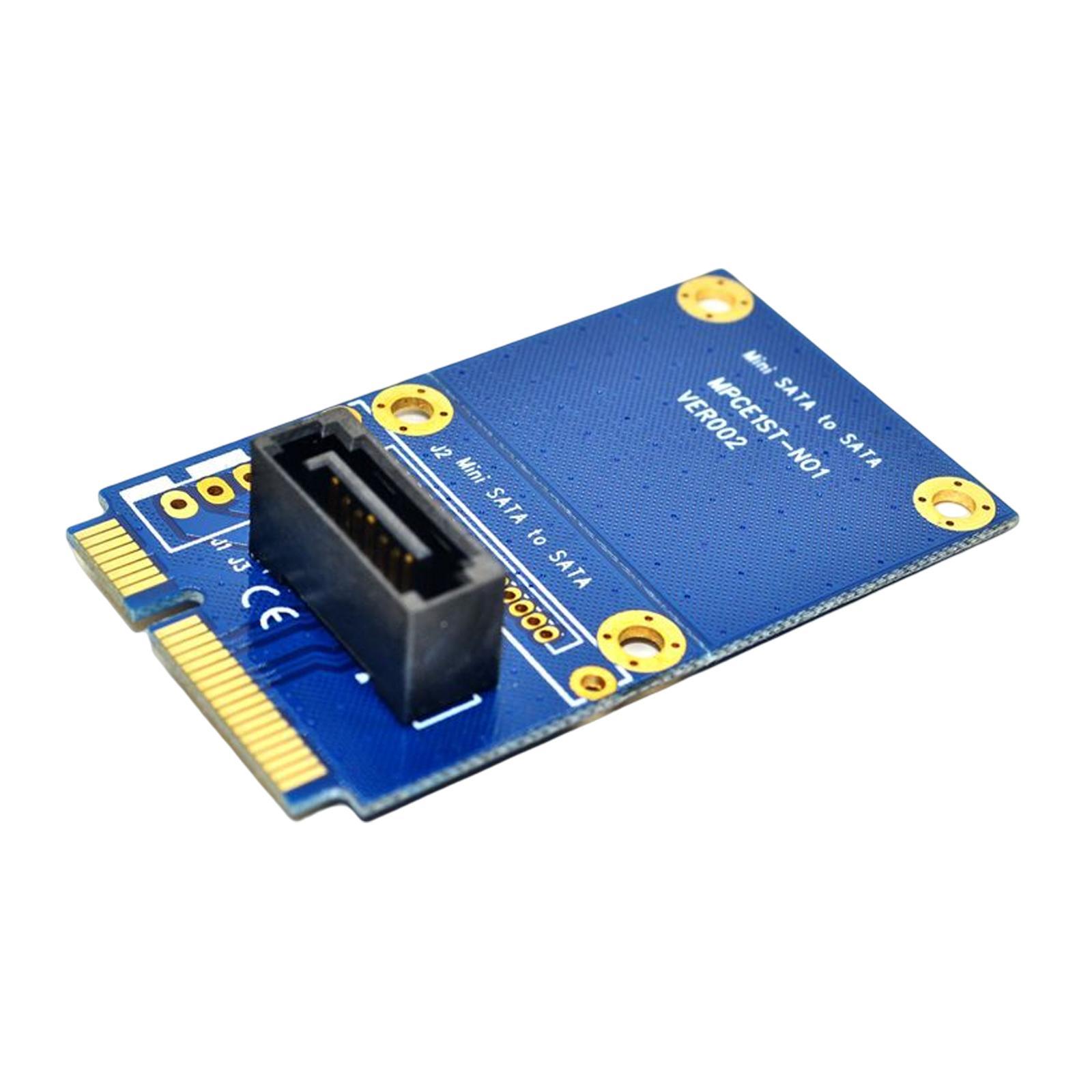 MSATA to SATA Adapter Card ,Motherboard Module Conversion .Vertical Connector Mini SATA to 7Pin SATA Riser Card