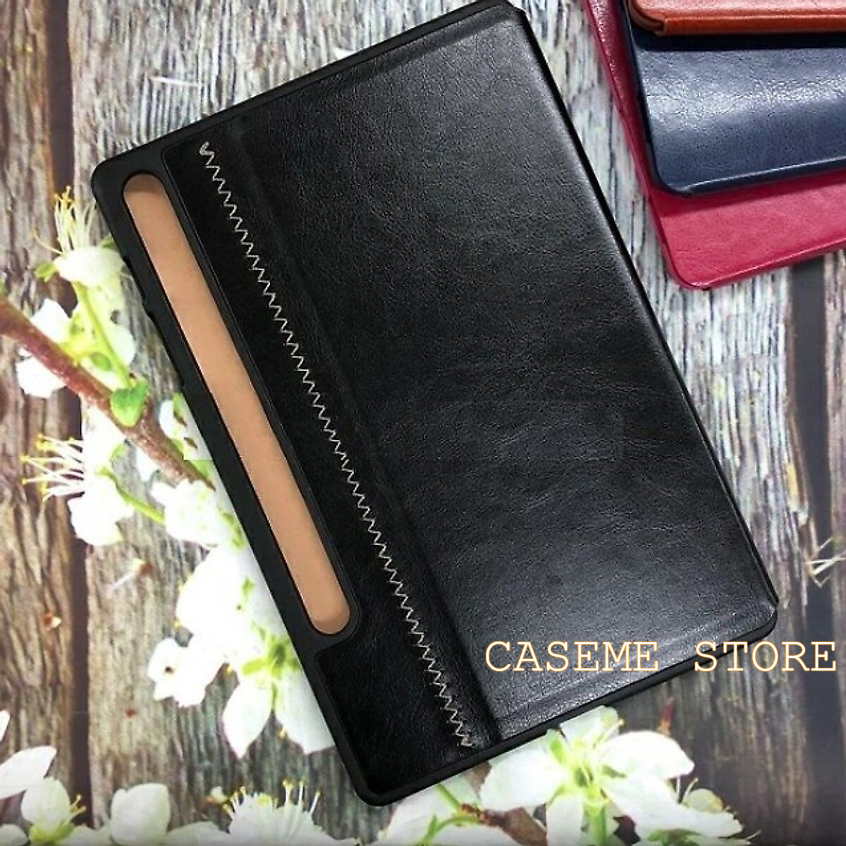 Bao da gập dành cho Samsung Galaxy Tab S7 FE lưng cứng hàng chính hãng Kakusiga
