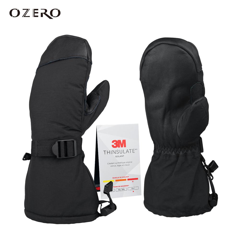 OZERO Dài Trượt Tuyết Mùa Đông Găng Tay Găng Tay Hở Ngón Xe Trượt Tuyết Đi Ván Trượt Tuyết Thể Thao Chống Gió Chống Thấm Nước Tuyết Công Việc Găng Tay Dành Cho Nam Nữ 1017