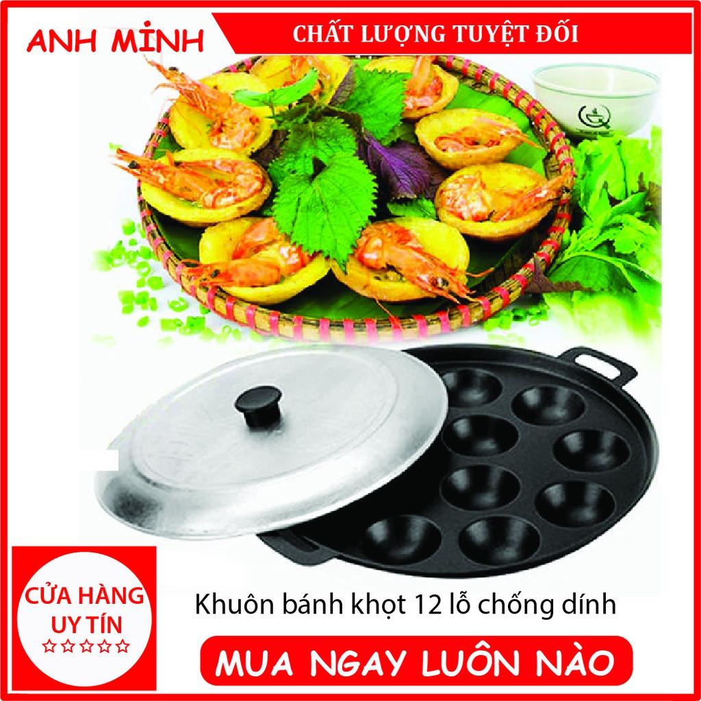 Khuôn bánh khọt 12 lỗ siêu chống dính Thái Sơn