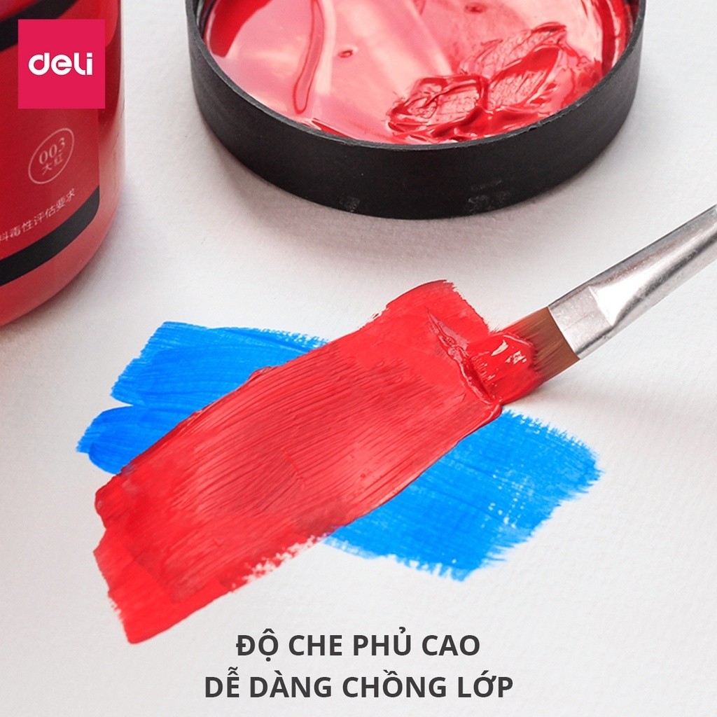 Màu Nước Acrylic 300ml Dmast Cao Cấp Deli - Dùng Để Custom Vẽ Chuyên Nghiệp Full Bảng Màu