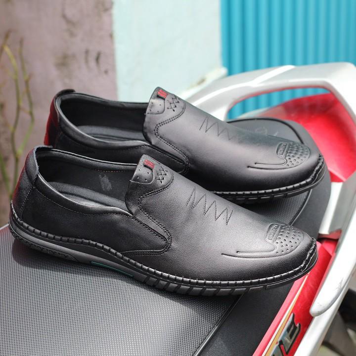 Giày lười nam DA BÒ bảo hành 12 tháng