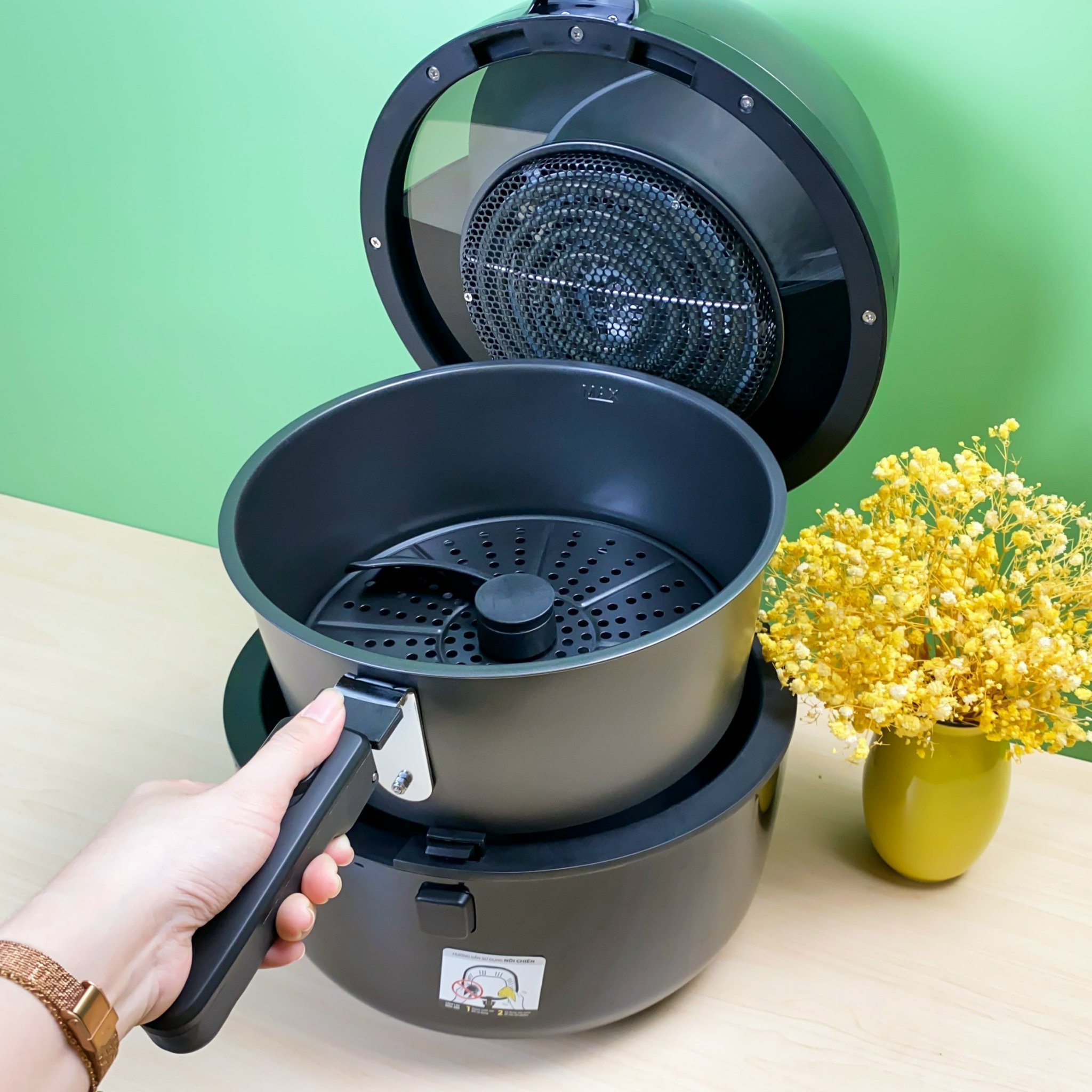 Nồi Chiên Không Dầu Điện Tử Lock&Lock EJF286BLK 6.5L - Hàng chính hãng
