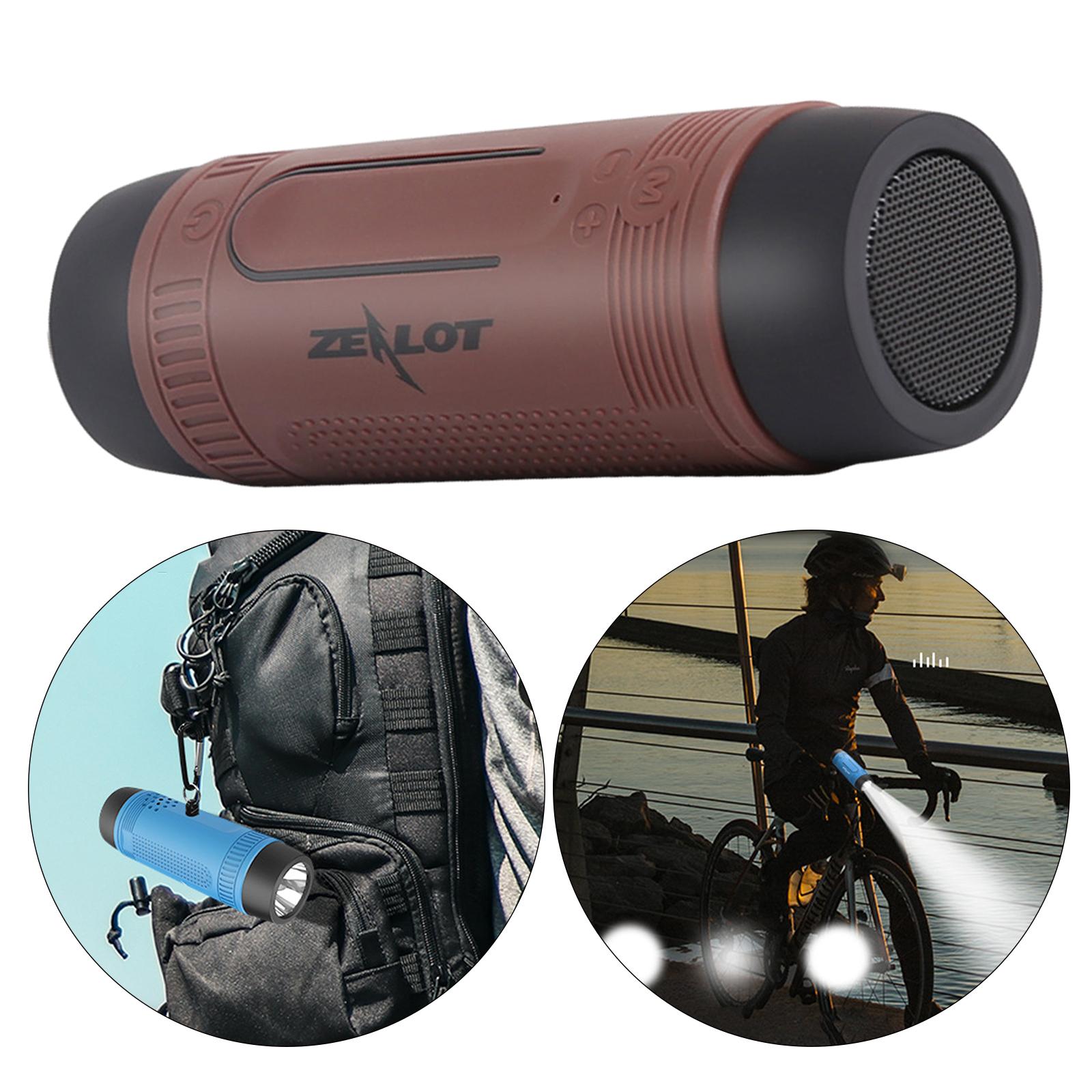 Outdoor Portable Flashlight Bicycle Bluetooth Speaker TF Card Play, Extend Playtime
