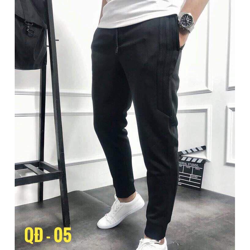 Quần thể thao nam 3 sọc Jogger nam Chất Umi Nhẹ Cao Cấp